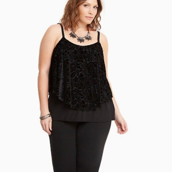 Torrid Velvet Double Layer Cami EUC - Picture 3 of 6